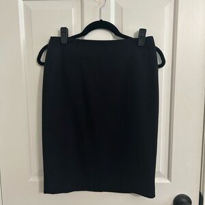 Navy pinstrip pencil skirt - size 0